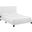 Melanie White Full Tufted Button Upholstered Fabric Platform Bed