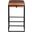 Melbourne 17 Inch Top Grain Leather Backless Counter Stool In Cognac