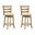 Melindra Swivel Counter Height Bar Stool Set of 2 In Amber Glow and White