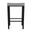 Melissa 26 Inch Bar Height Backless Stool In Sable Onyx and Charcoal Gray