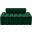 Melody Velvet Loveseat In Green