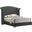 Melody Eastern King Wingback Upholstered Bed Grey