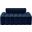 Melody Velvet Loveseat In Navy