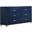 Melody 6-drawer Upholstered Dresser Pacific Blue