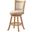 Melrose 24 Inch Swivel Counter Stool In Creme Wire-Brush