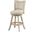Melrose 24 Inch Swivel Counter Stool In Ivory Wire-Brush