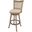 Melrose 29 Inch Swivel Bar Stool In Driftwood Wire-Brush