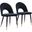 Menlo Dining Chair Set of 2 In Black