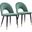 Menlo Dining Chair Set of 2 In Green