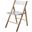 Menno Acrylic Folding Chair In Brushed Gold