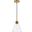 Mera 1 Light Brass Pendant