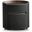 Merc Round Side Table In Black
