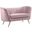 Margo Velvet Loveseat In Pink