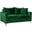 Naomi Velvet Loveseat In Green