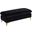 Naomi Velvet Ottoman In Black