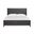 Merrifield Queen Panel Storage Bed In Raisin Black