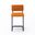 Mesa Counter Height Stools Set of 2 In Cognac