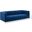 Mesmer Channel Tufted Button Performance Velvet Sofa In Navy