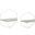 Metal And Wood He x agon Wall Shelves Set of 2 In White And Gray