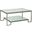 Metal Designs Bonaire Rectangular Cocktail Table In Silver Leaf