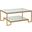 Metal Designs Bonaire Rectangular Cocktail Table In Gold