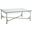 Metal Designs Bruno Rectangular Cocktail Table In Silver Leaf