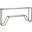 Metal Designs Byron Console In Silver Leaf