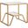Metal Designs Byron Rectangular End Table In Gold