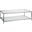Metal Designs Claret Rectangular Cocktail Table In Silver Leaf