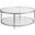 Metal Designs Claret Round Cocktail Table In Argento