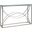 Metal Designs Ellipse Console In Silver Leaf