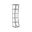 Metal Designs Ellipse Slim Etagere In Silver Leaf