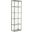 Metal Designs Mid Geo Slim Etagere In Silver Leaf