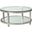 Metal Designs Per Se Round Cocktail Table In Silver Leaf