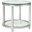 Metal Designs Per Se Round End Table In Silver Leaf