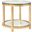 Metal Designs Per Se Round End Table In Gold