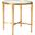 Metal Designs Sangiovese Round End Table In Gold