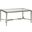Metal Designs Sangiovese Small Rectangular Cocktail Table In Silver Leaf