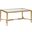 Metal Designs Sangiovese Small Rectangular Cocktail Table In Gold