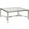 Metal Designs Sangiovese Square Cocktail Table In Silver Leaf