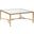 Metal Designs Sangiovese Square Cocktail Table In Gold