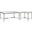Metal Designs Silver Leaf Sangiovese Small Rectangular Occasional Table Set