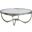 Metal Designs Sophie Round Cocktail Table In Silver Leaf