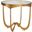 Metal Designs Sophie Round End Table In Gold