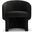 Metro Jessie Accent Chair In Black Upholstery