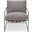 Metro Trent Accent Chair In Washed Grey Upholstery