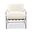 Metro Trent Accent Chair In Washed White Upholstery