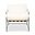 Metro Trent Accent Chair In White Boucle Upholstery