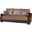 Metroplex Upholstered Convertible Sofabed with Storage In Brown