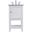 Metropolis 19 Inch Single Bathroom Vanity Set In White
